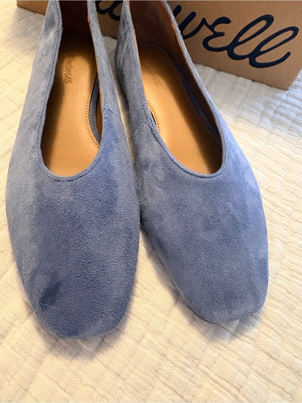 Madewell Mylie blue suede flats 7.5 - Picture 6 of 7